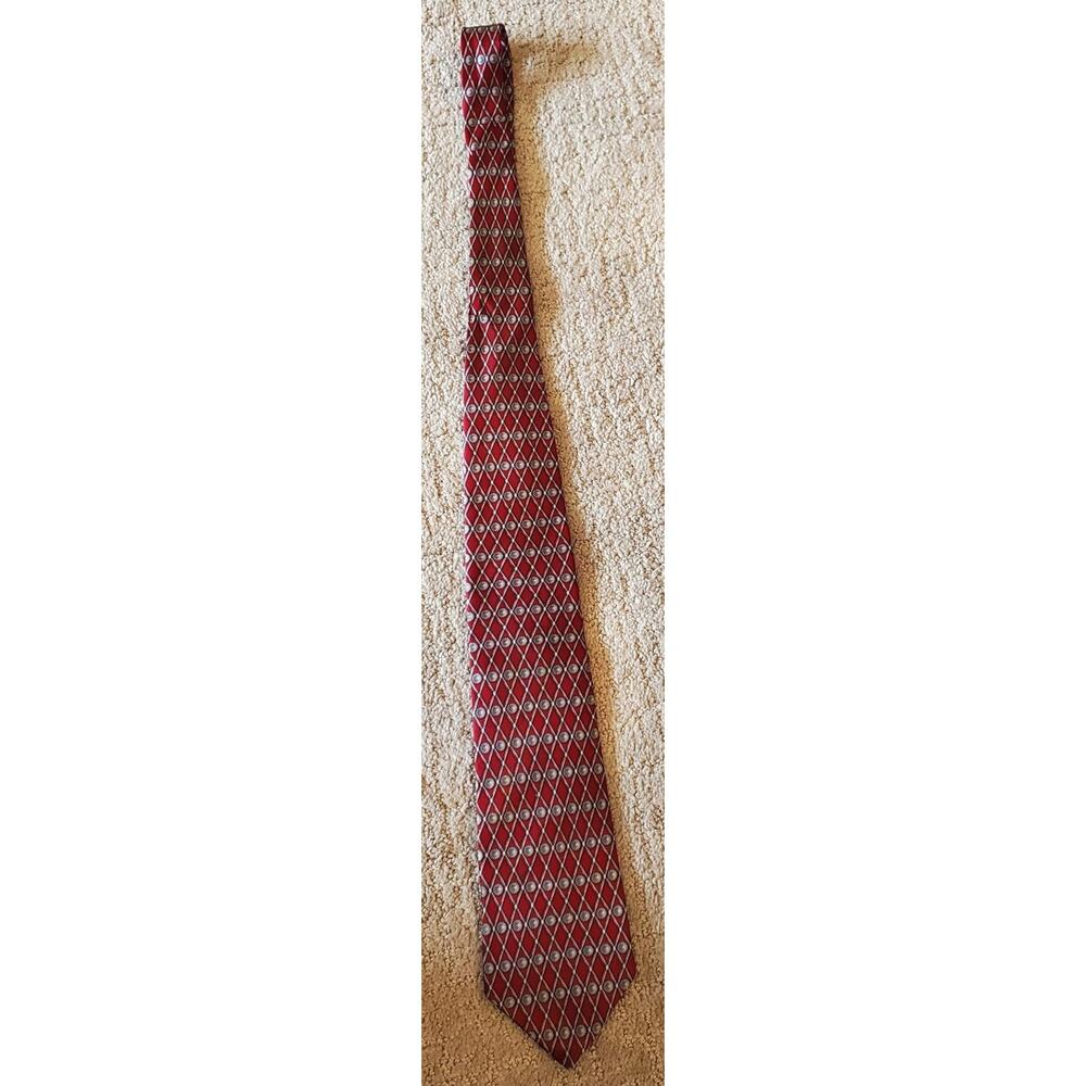 Red Bert Pulitzer All Silk Tie Made in USA Vintage